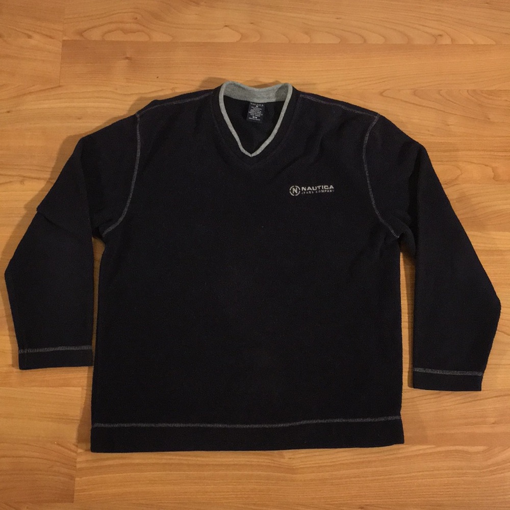 Nautica Navy Blue Fleece Sweater